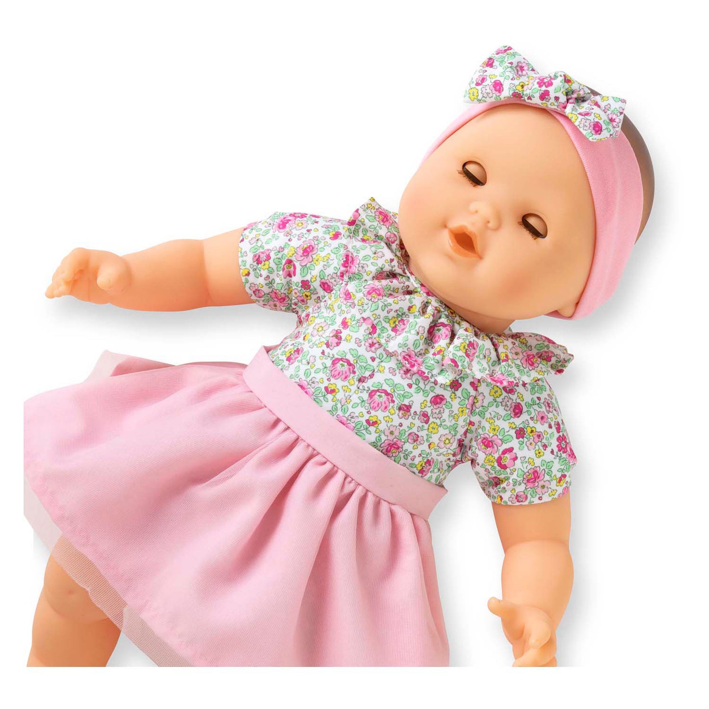 Corolle grote babypop met bloemetjes, 36cm
