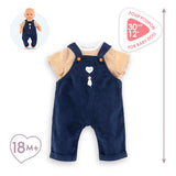 Corolle t-shirt en marineblauw overall, 30cm - afbeelding 4