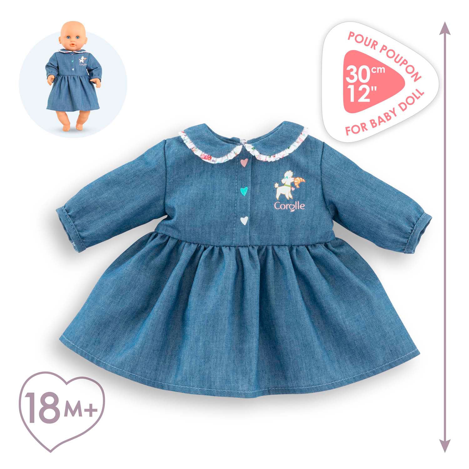 Corolle jurk voor babypop, 30cm