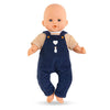 Corolle t-shirt en marineblauw overall, 36cm