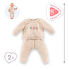Corolle beige trainingspak voor babypop, 42cm