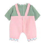 Corolle poppenkleding babypop 42cm - t-shirt en overall - kleurrijke outfit. - afbeelding 3