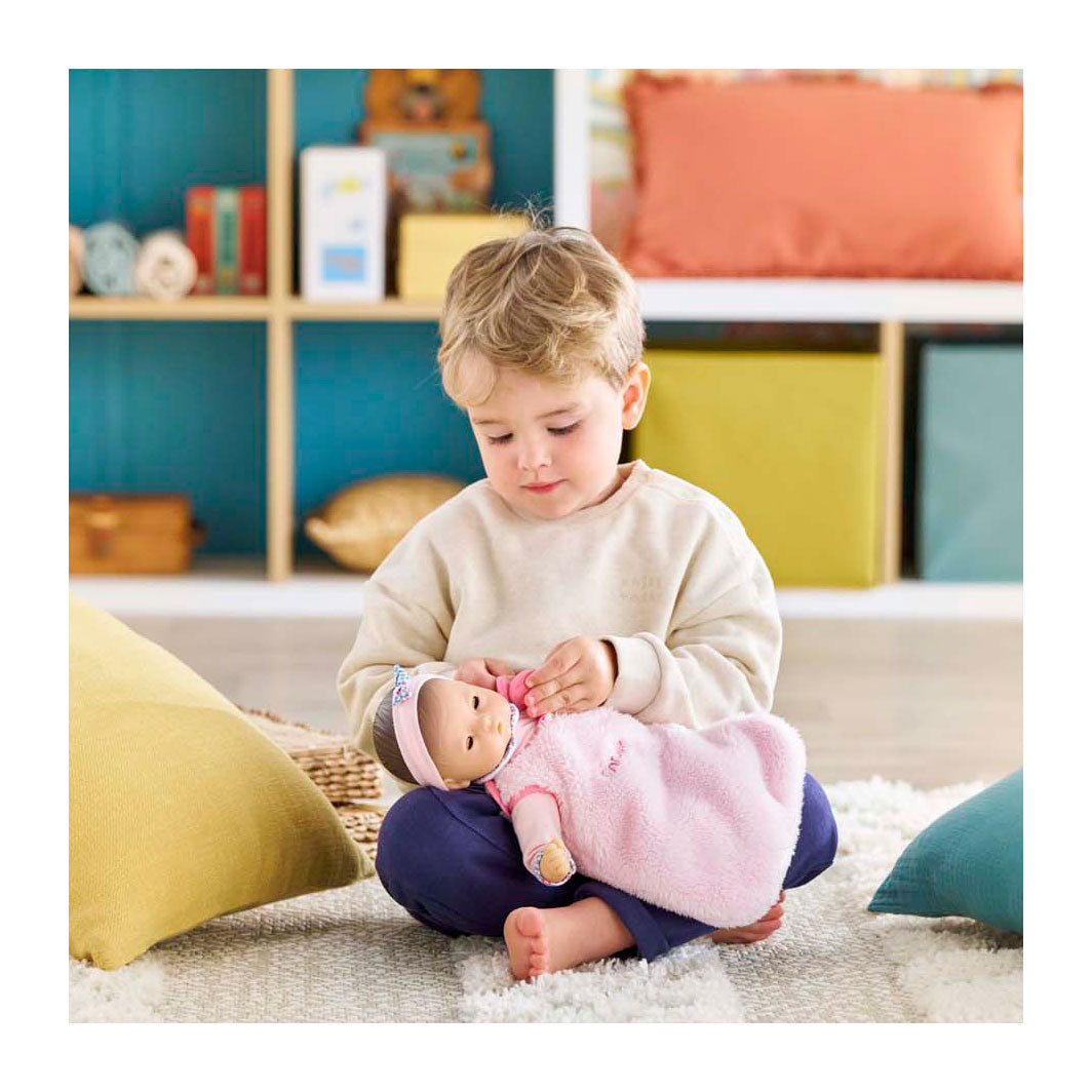 Corolle pluche slaapzak poppen roze 30cm - accessoire voor poppen.
