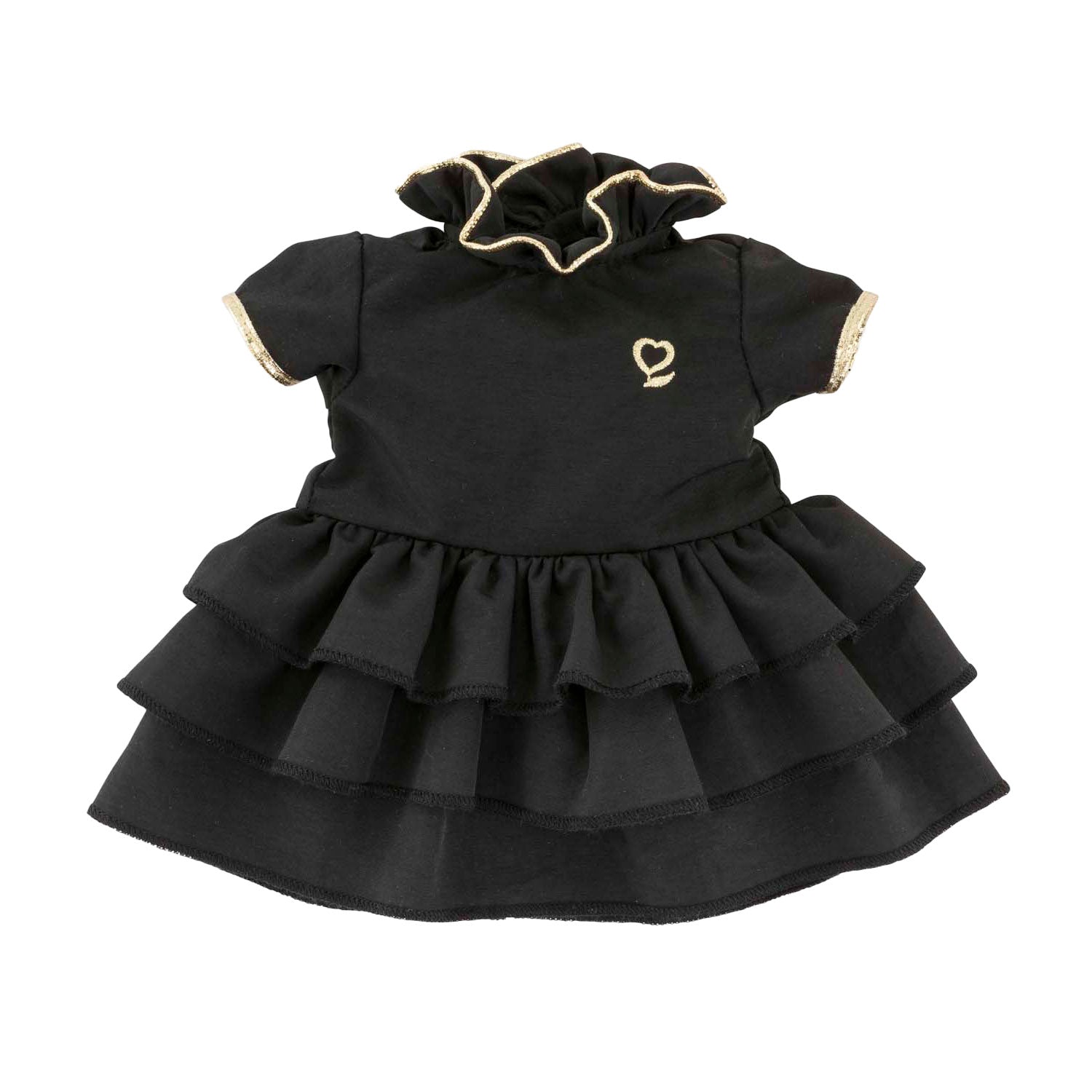 Corolle zwarte jurk voor babypop, 36cm