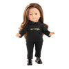 Corolle zwart en goud t-shirt voor poppen, 36cm