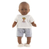 Corolle t-shirt met korte broek kleine ontdekker - 30cm