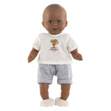 Corolle poppenoutfit t-shirt en korte broek kleine ontdekker 30cm. - afbeelding 3
