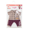 Corolle geruit shirt met broek kleine ontdekker - 36cm