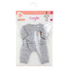 Corolle poppenkostuum joggingpak grijs 36cm - zachte poppenkleding.