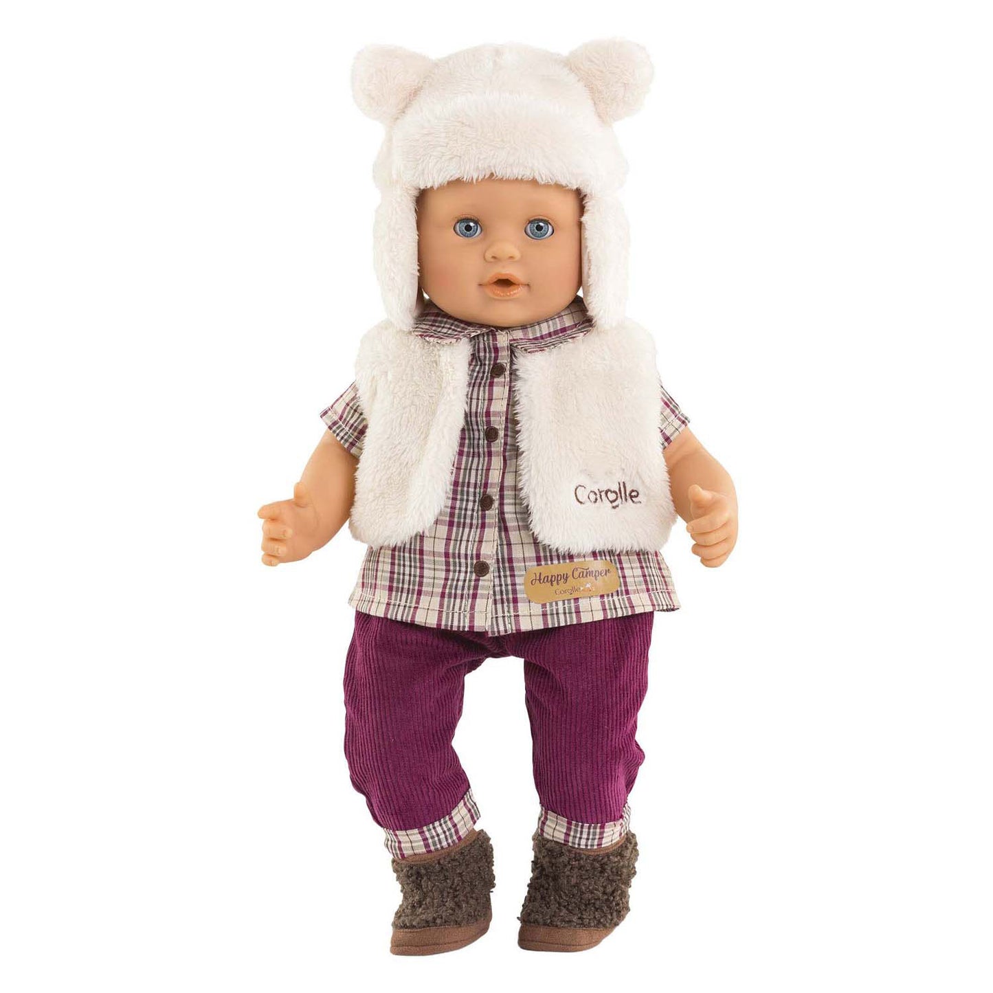 Corolle poppen winterset 36cm - omkeerbaar vestje en berenmuts.