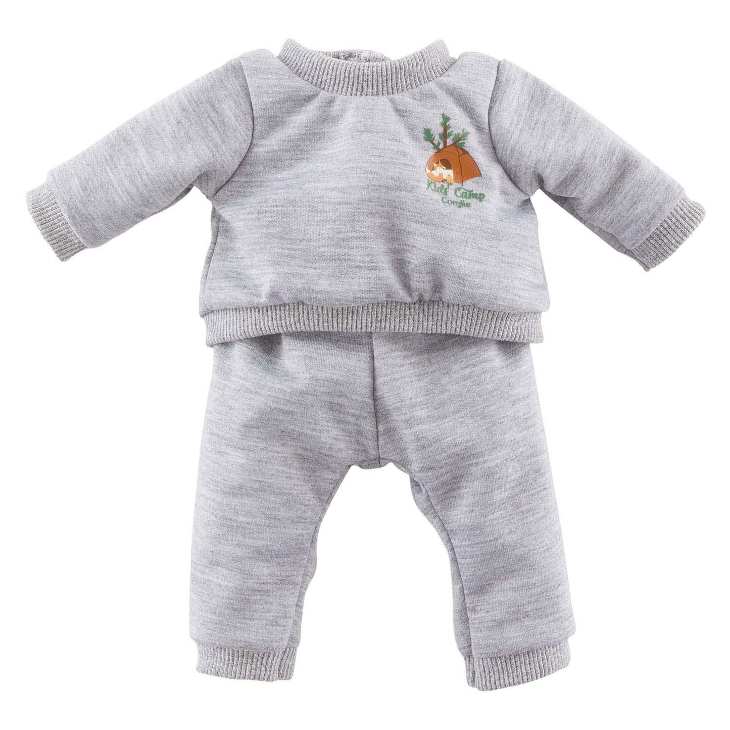 Corolle grijs poppen joggingpak kleine ontdekker - 42cm