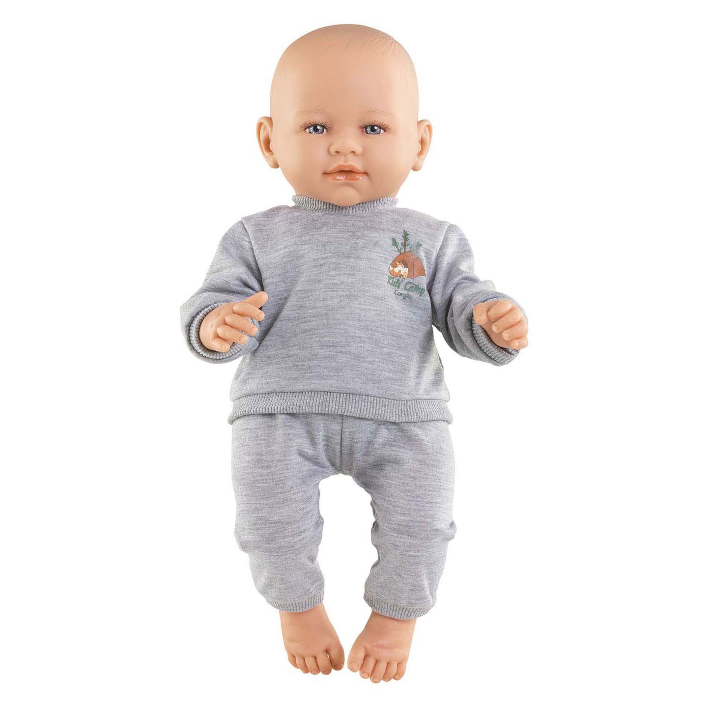 Corolle poppen joggingpak grijs kleine ontdekker 42cm - poppenkleding.