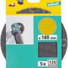 Wolfcraft hecht stramienen | sic | k120 | ws | ø180mm | 5 stuks - 5615000