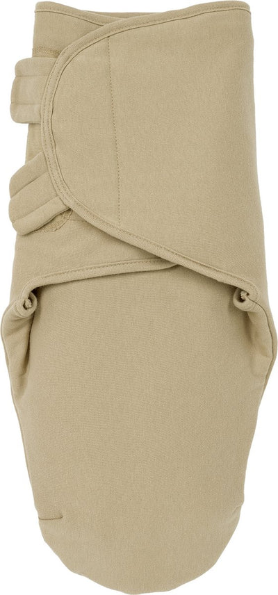 Meyco baby uni swaddle inbakerdoek gevoerd - sand - 0-3 maanden - 2.0 tog