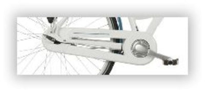 Ngk kettiast voorplaat (xcero) wit+opdruk