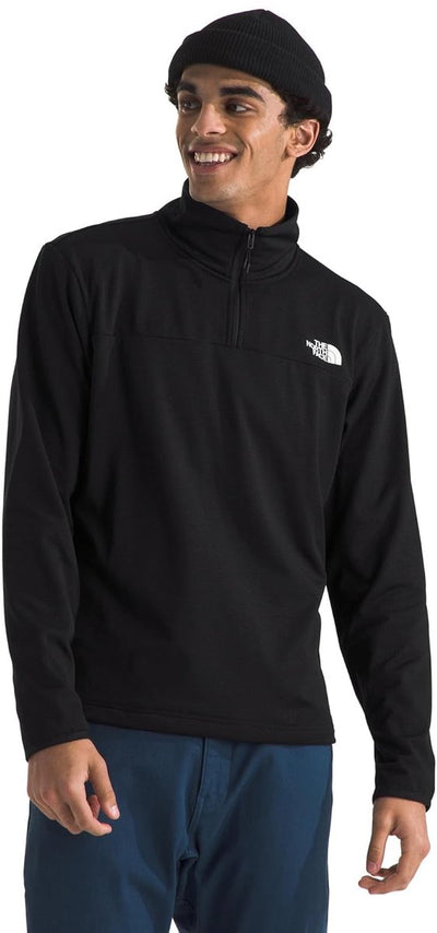 The north face m cedar trail grid fleece 1 - 4 zip heren outdoortrui - tnf zwart s