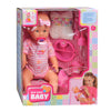 Simba - new born baby - babypop - 43 cm - slapende ogen - roze - drink en plasfunctie - babypop