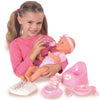 Simba - new born baby - babypop - 43 cm - slapende ogen - roze - drink en plasfunctie - babypop