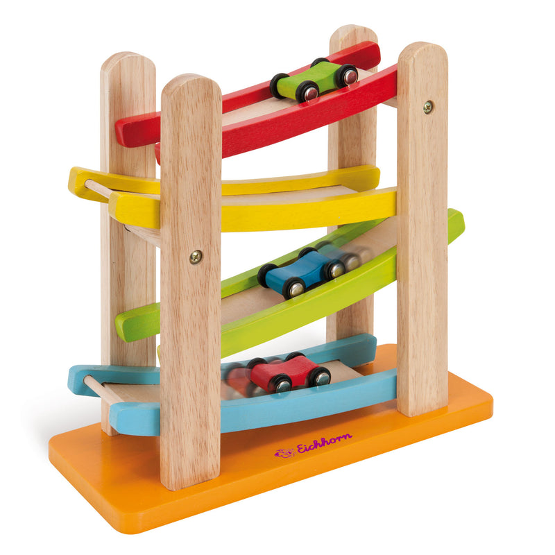 Simba eichhorn houten autobaan met 3 auto's