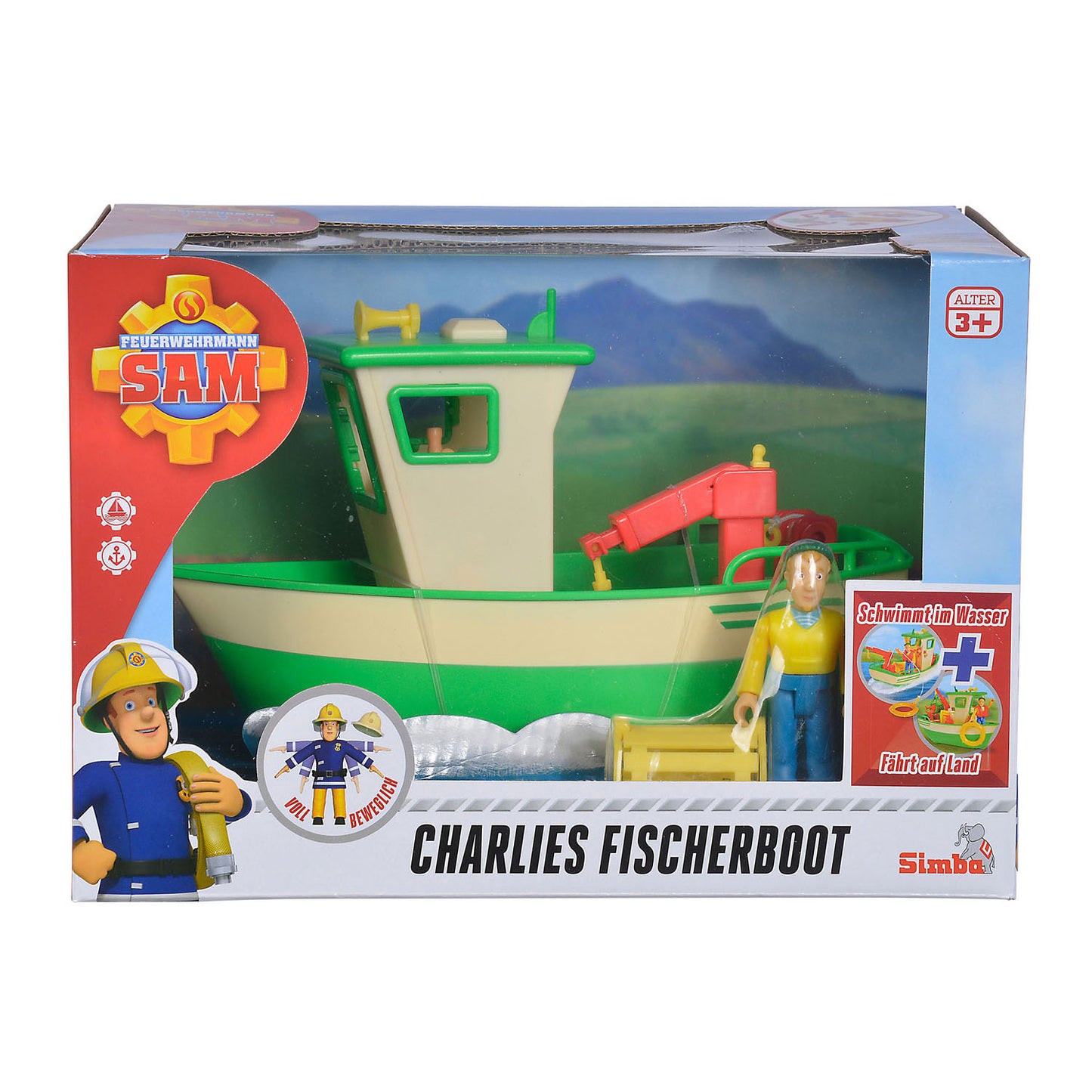 Simba brandweerman sam charlie's vissersboot
