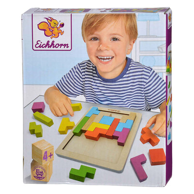Eichhorn houten vormenpuzzel educatief speelgoed 20-delig.