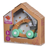 Eichhorn baby houten auto met pluche - afbeelding 2