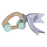 Eichhorn baby houten auto met pluche - afbeelding 1