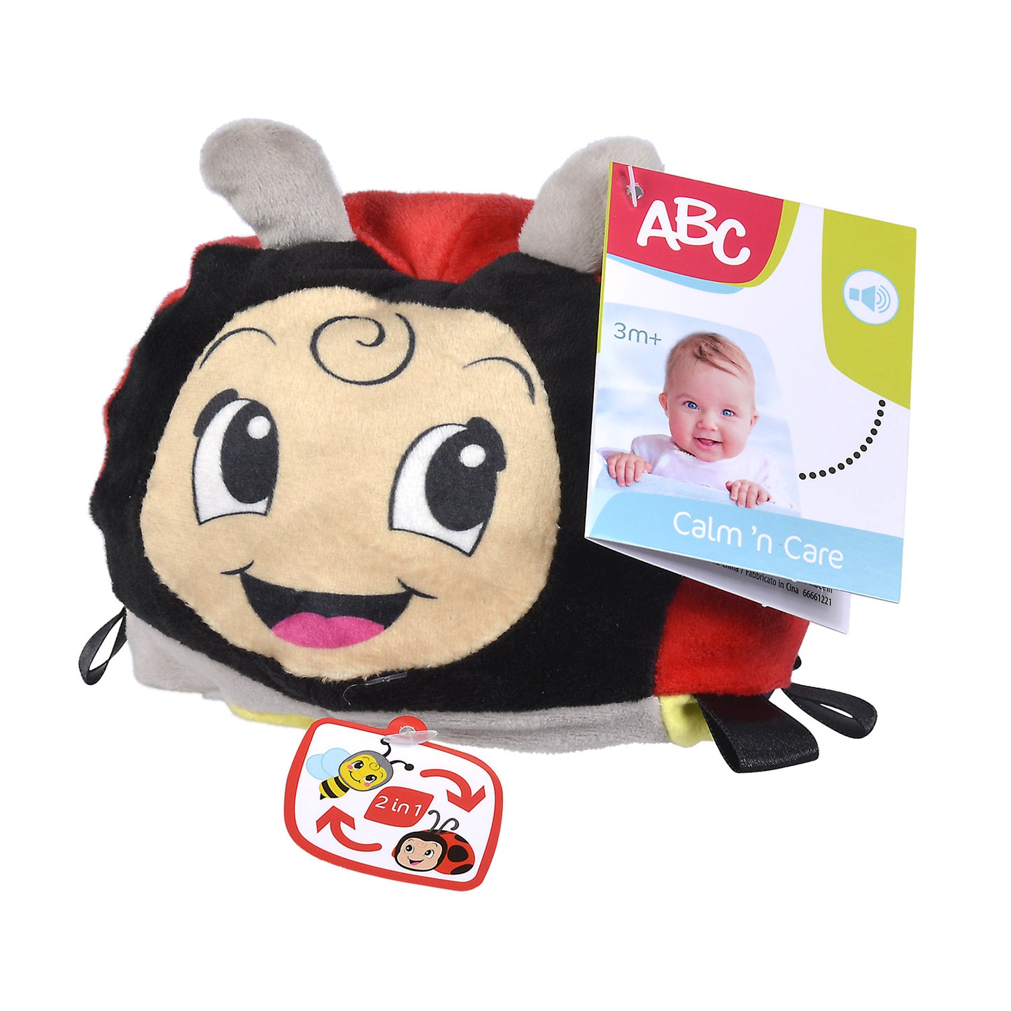 ABC 2in1 Lieverheersbeestje en Bij Knuffel