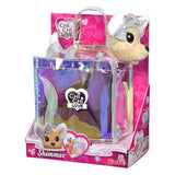 Simba chi chi love shimmer knuffelhond in tas - afbeelding 1