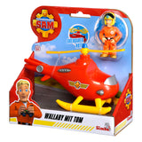 Simba - brandweerman sam - helikopter - wallaby - speelgoedvoertuig - afbeelding 2