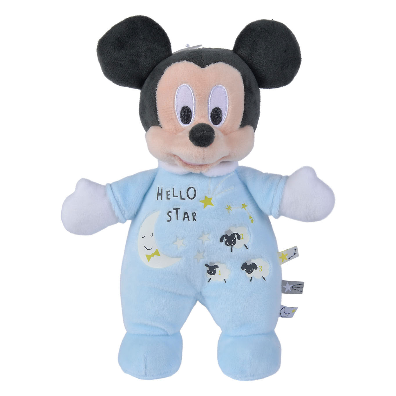 Simba Knuffel Pluche Mickey Mouse Night, 25cm