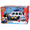 Simba brandweerman sam politieauto speelgoed met speelfiguur malcolm.