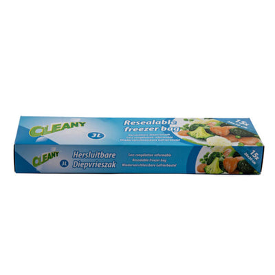 Cleany diepvrieszakken 3ltr 15st