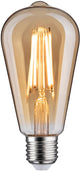 Paulmann 1879 filament 230 v 3-step-dim led-kolf rustika e27 3 step dim 470lm 6w 1800k dimbaar goud
