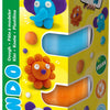 Ses fundo klei - wilde dieren - 4 kleipotjes
