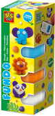 Ses fundo klei - wilde dieren - 4 kleipotjes