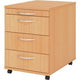 Bach mobiel ladenblok hammerer 1606 bo melamine 428x800x760mm 4 laden beuken
