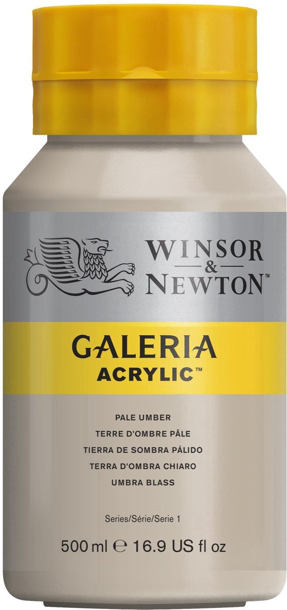 Winsor newton galeria acryl 500ml pale umber