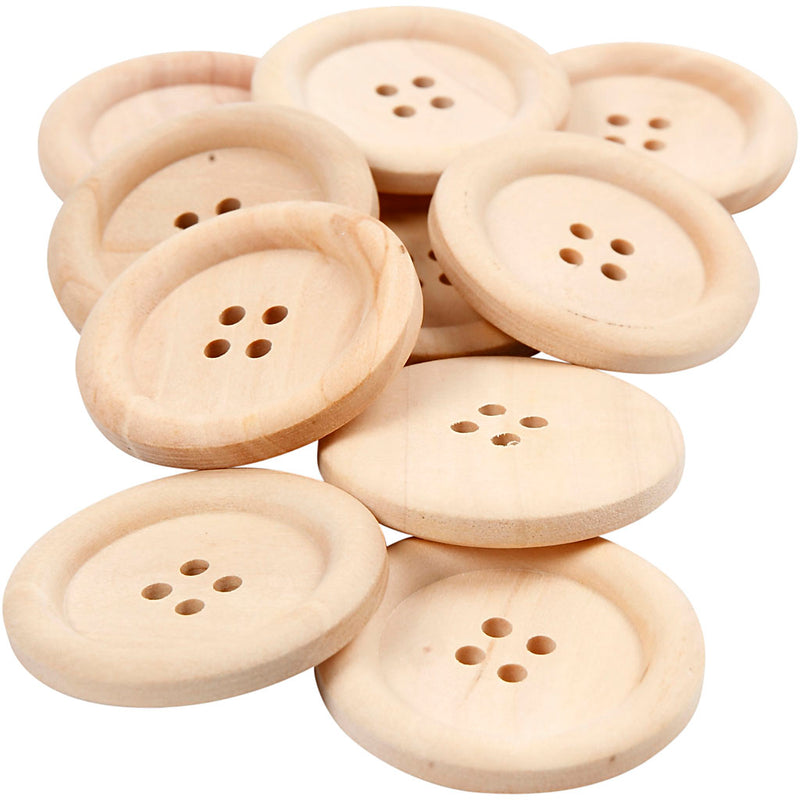 Creativ company https: www.cchobby.nl houten-knopen-d-35-mm-gatgrootte-2-mm-4-gaten-10-stuk-1-doos