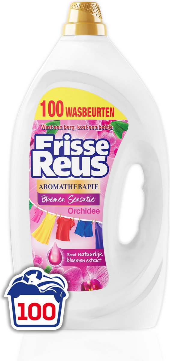 Frisse reus gel orchidee wasmiddel – vloeibaar – gekleurde was – grootverpakking - 100 wasbeurten