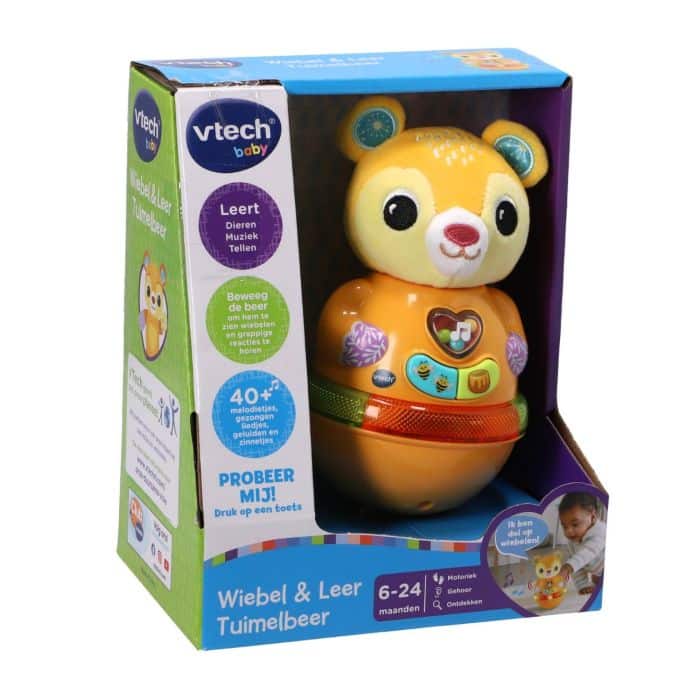 Vtech wiebel en leer tuimelbeer met 40 melodietjes