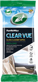 Turtle wax clear vue glasreinigingsdoekjes - superieure reiniging - voor glas en spiegeloppervlakken - binnen en buiten de auto - in hersluitbare verpakking - 24 doekjes
