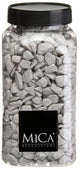 Mica decorations lichtgrijze decoratie steentjes 650ml -