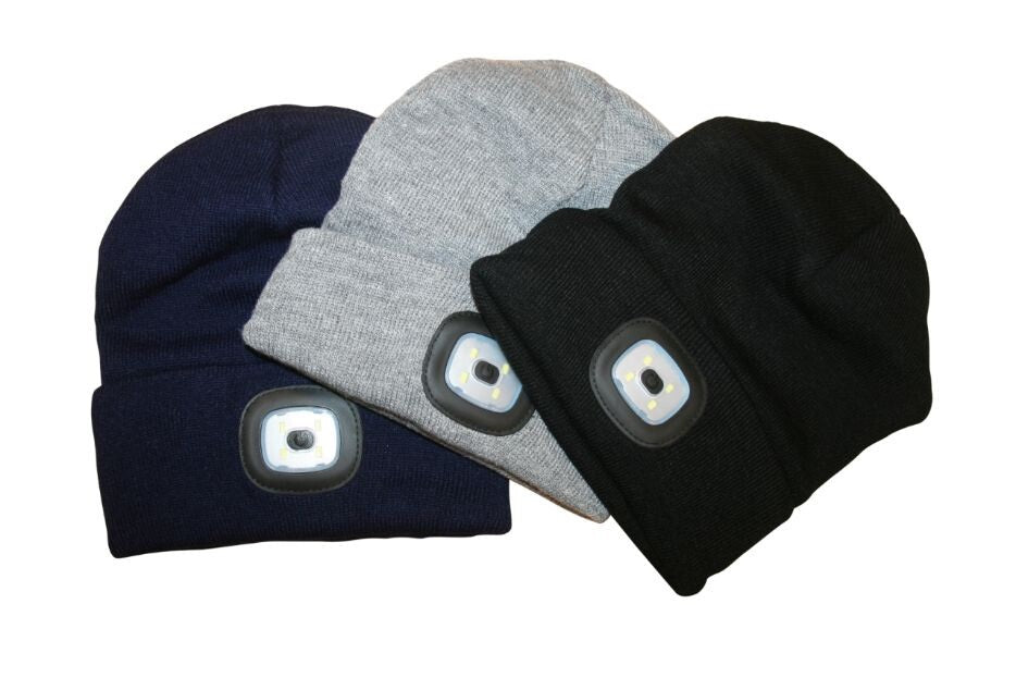Muts met led lamp (inclusief batterijen) 80 lumen, sortie kleur. one size, fits all