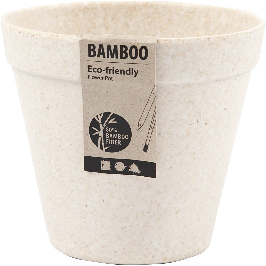 Creativ company bloempot bamboevezels, 10x11cm
