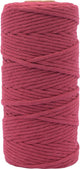 Vaessen creative macrame touw - bordeauxrood - 3mmx100m