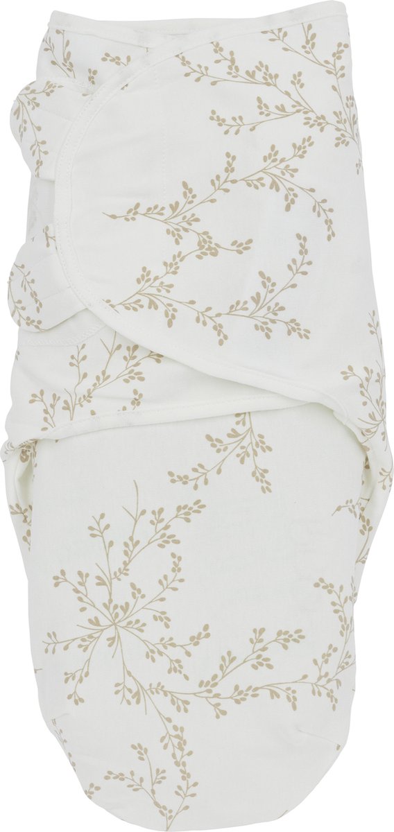 Meyco baby branches swaddle inbakerdoek - sand - 4-6 maanden - 1.0 tog