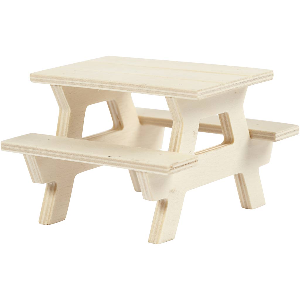 Creativ company houten mini picknicktafel