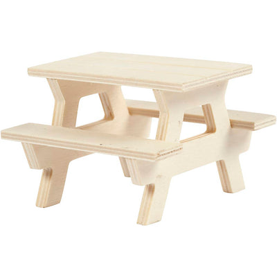 Creativ company houten mini picknicktafel
