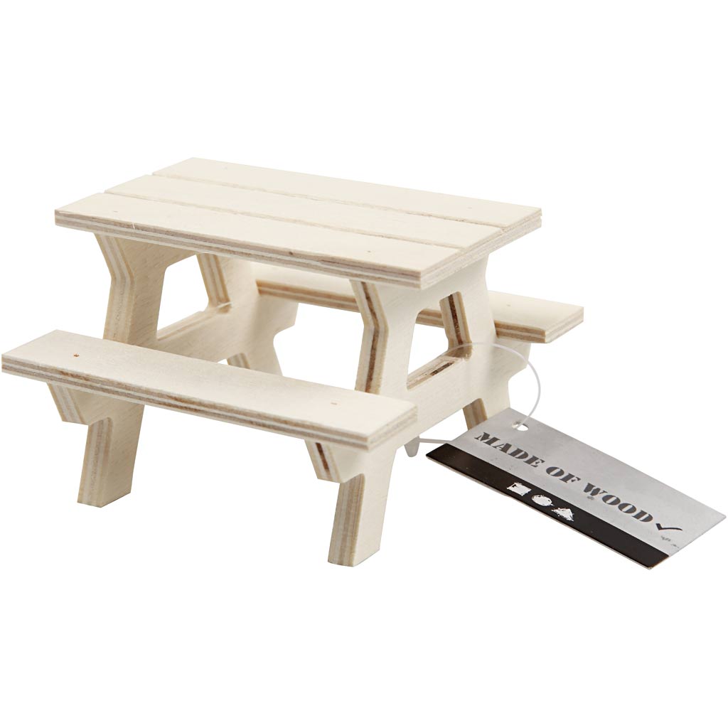 Creativ company houten mini picknicktafel